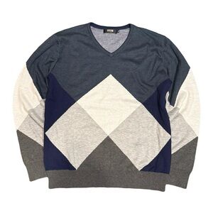 PPFM Homme Japanese Argyle V Neck Sweater